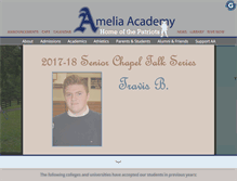 Tablet Screenshot of ameliaacademy.com